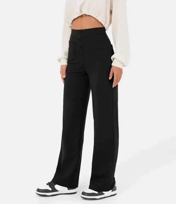 Elke - Hose Mit Hoher Taille Und Gummizug