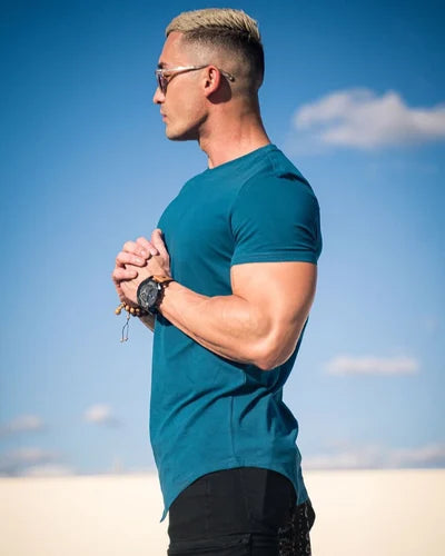 Essential-T-Shirt mit Tropfenschnitt