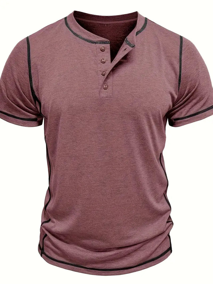 Orazio - Kurzarm T Hemd Mit Knopf
