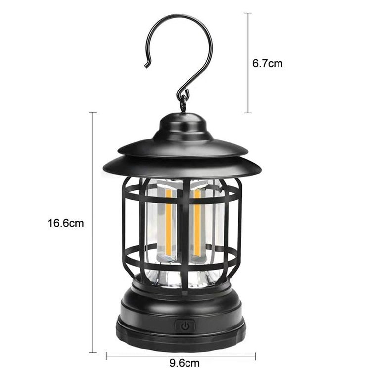 RetroGlow – Tragbare Retro Campingplatz Lampe