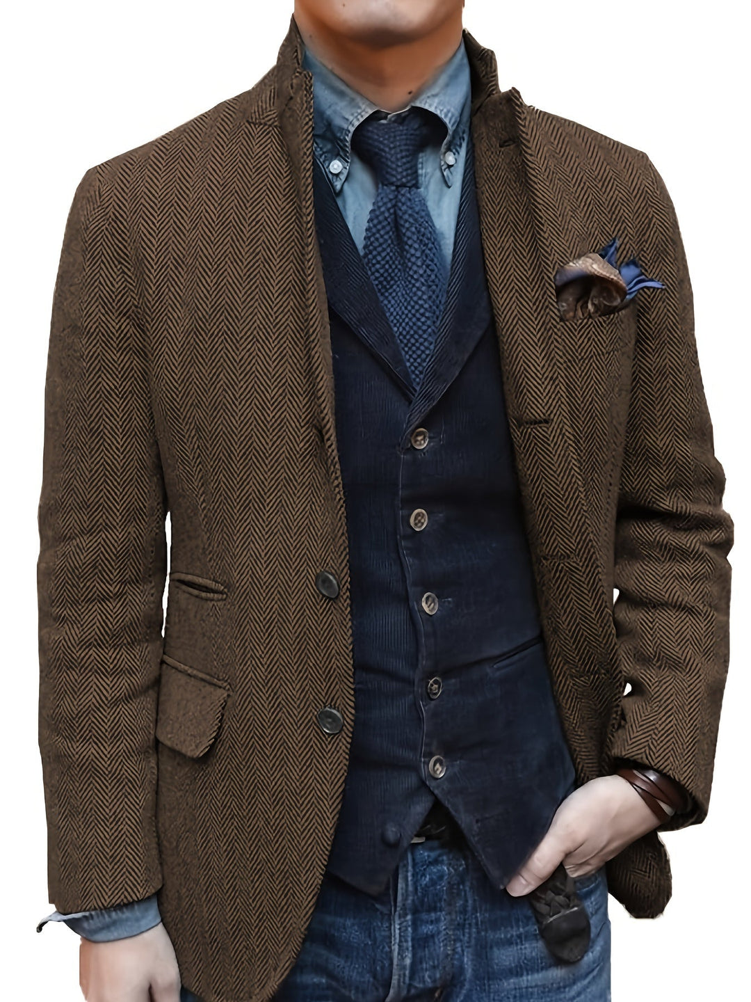 Dvian – Elegante Jacke Mit Knöpfen