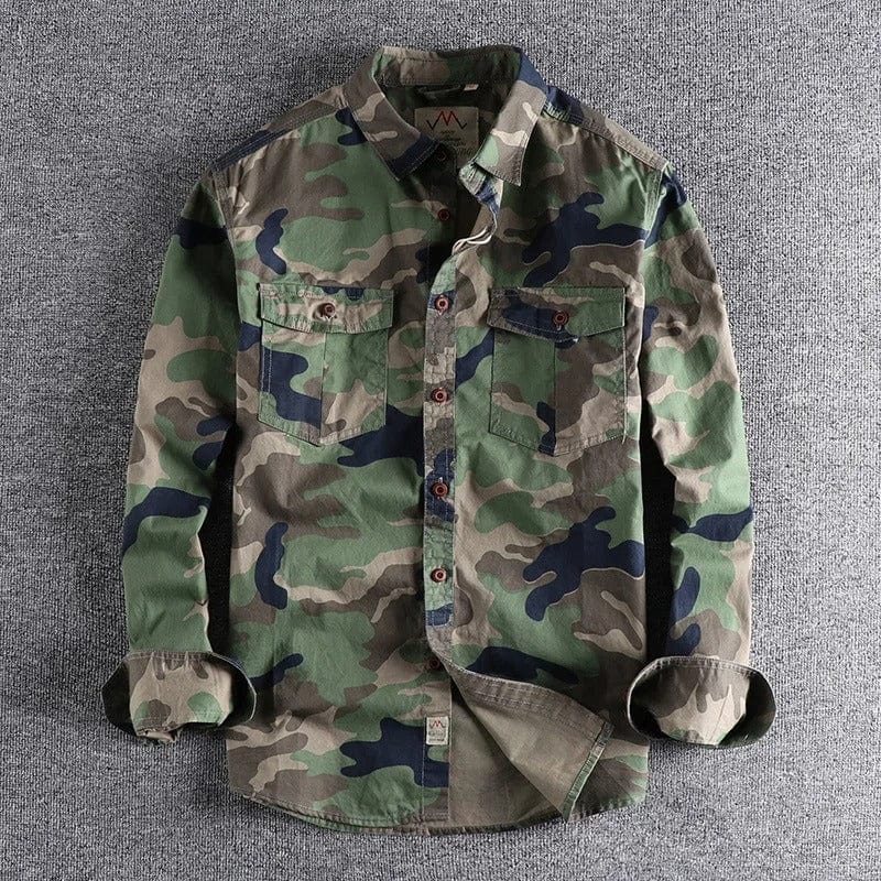 Paulo™ - Camo Denim Shirt