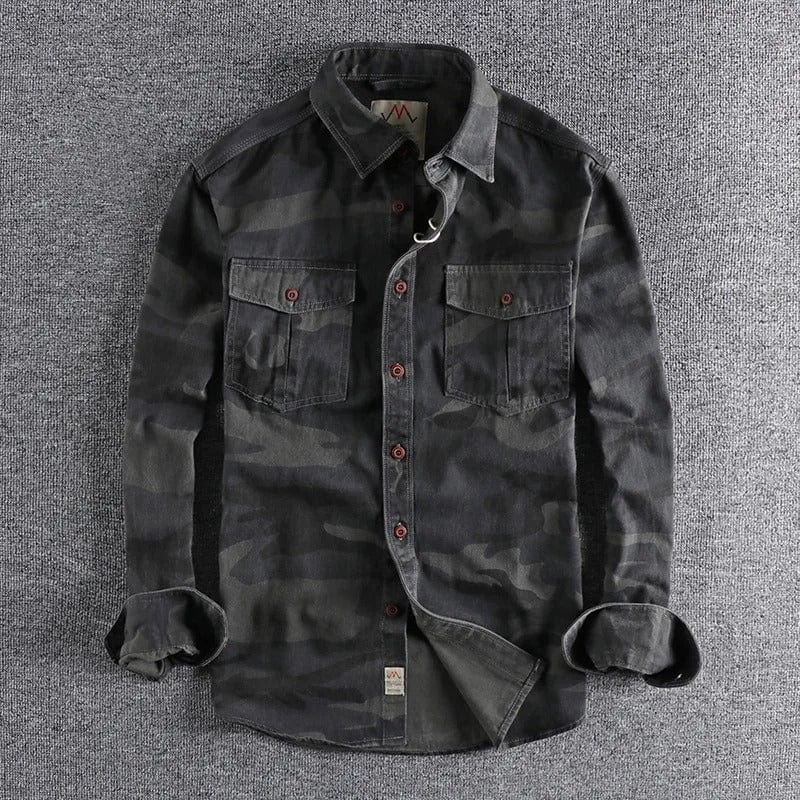 Paulo™ - Camo Denim Shirt