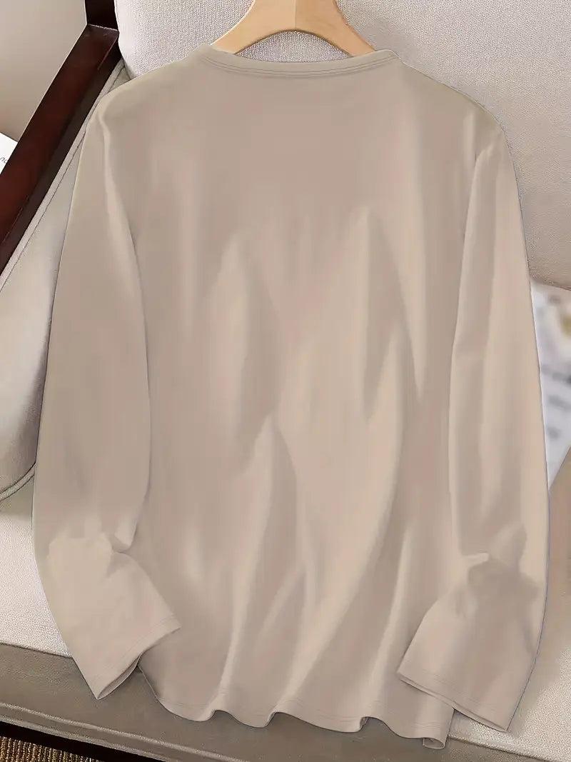 Odalina - Lässiges T-Hemd Mit Smiley Zwinkern Aufdruck