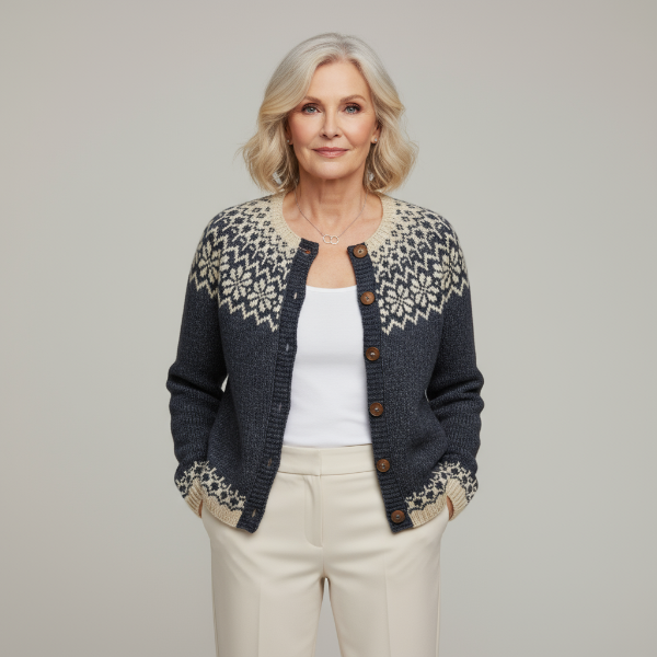 Elenaa - Handge Fertigt Woll Pullover