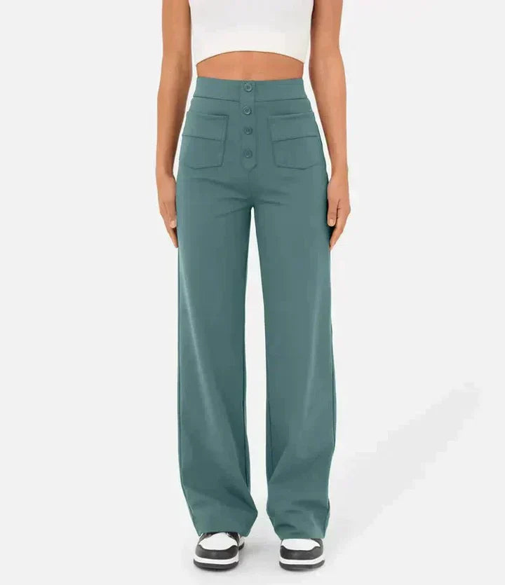 Elke - Hose Mit Hoher Taille Und Gummizug