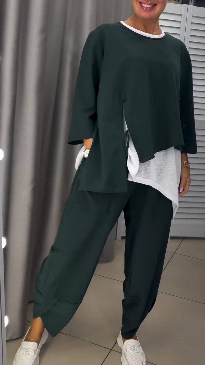 Novalie – Rundhals Oberteil und Hose Set