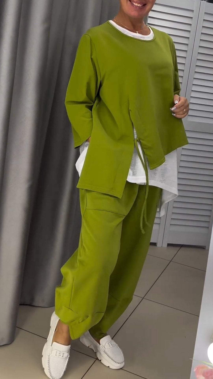 Novalie – Rundhals Oberteil und Hose Set