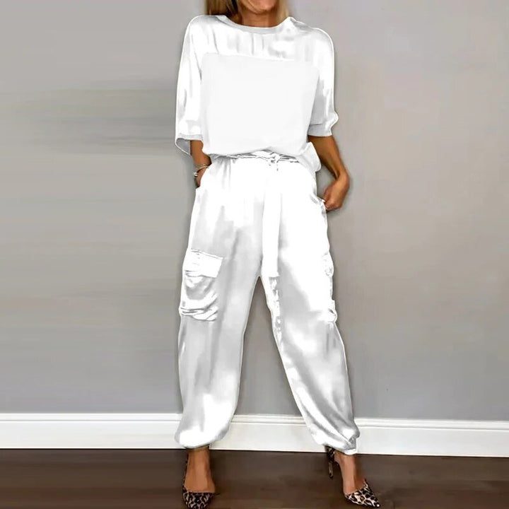 Emilie – Rundhals Top Und Hose Setz