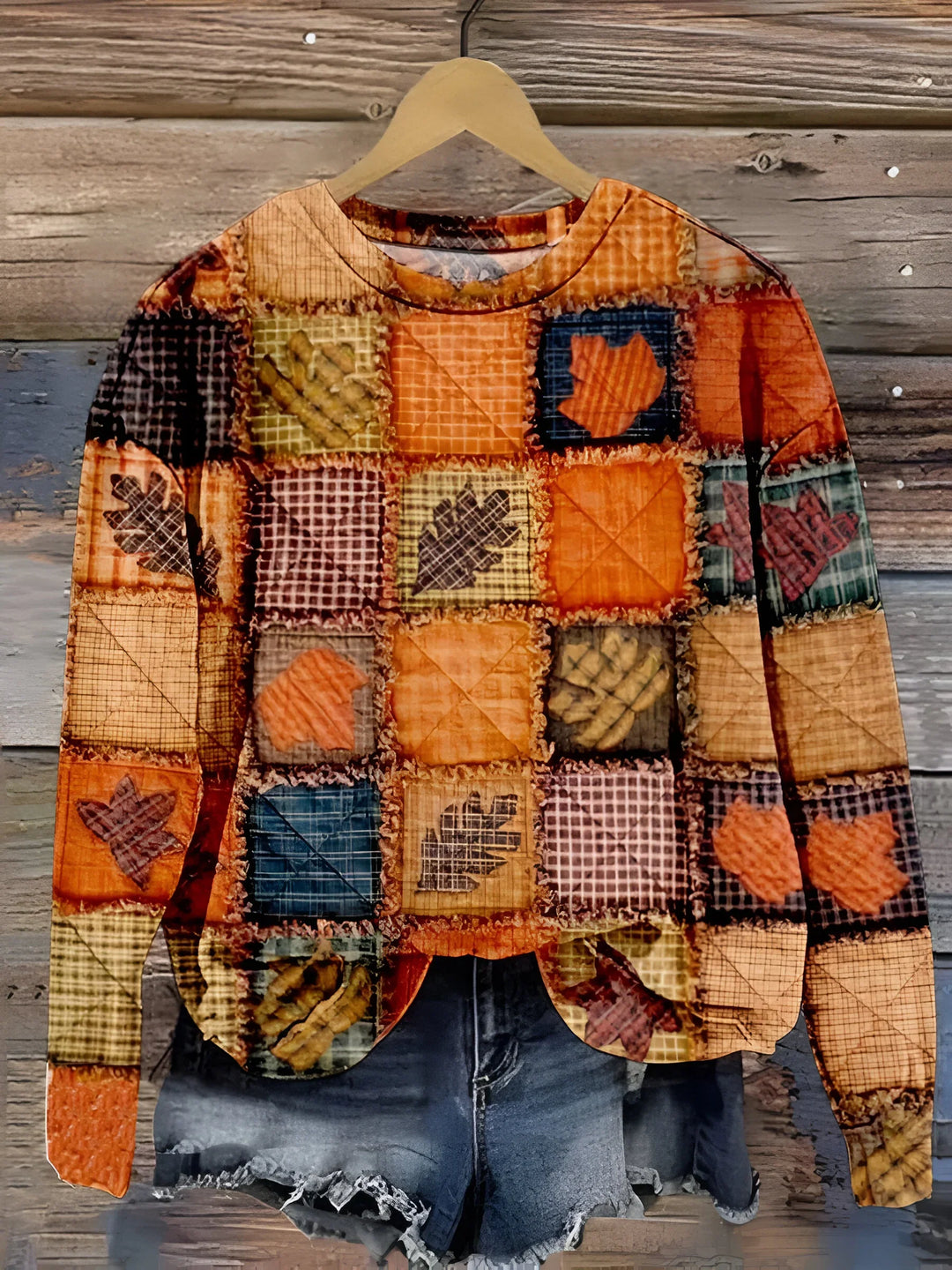 Evelien - Weicher Patchwork Pullover