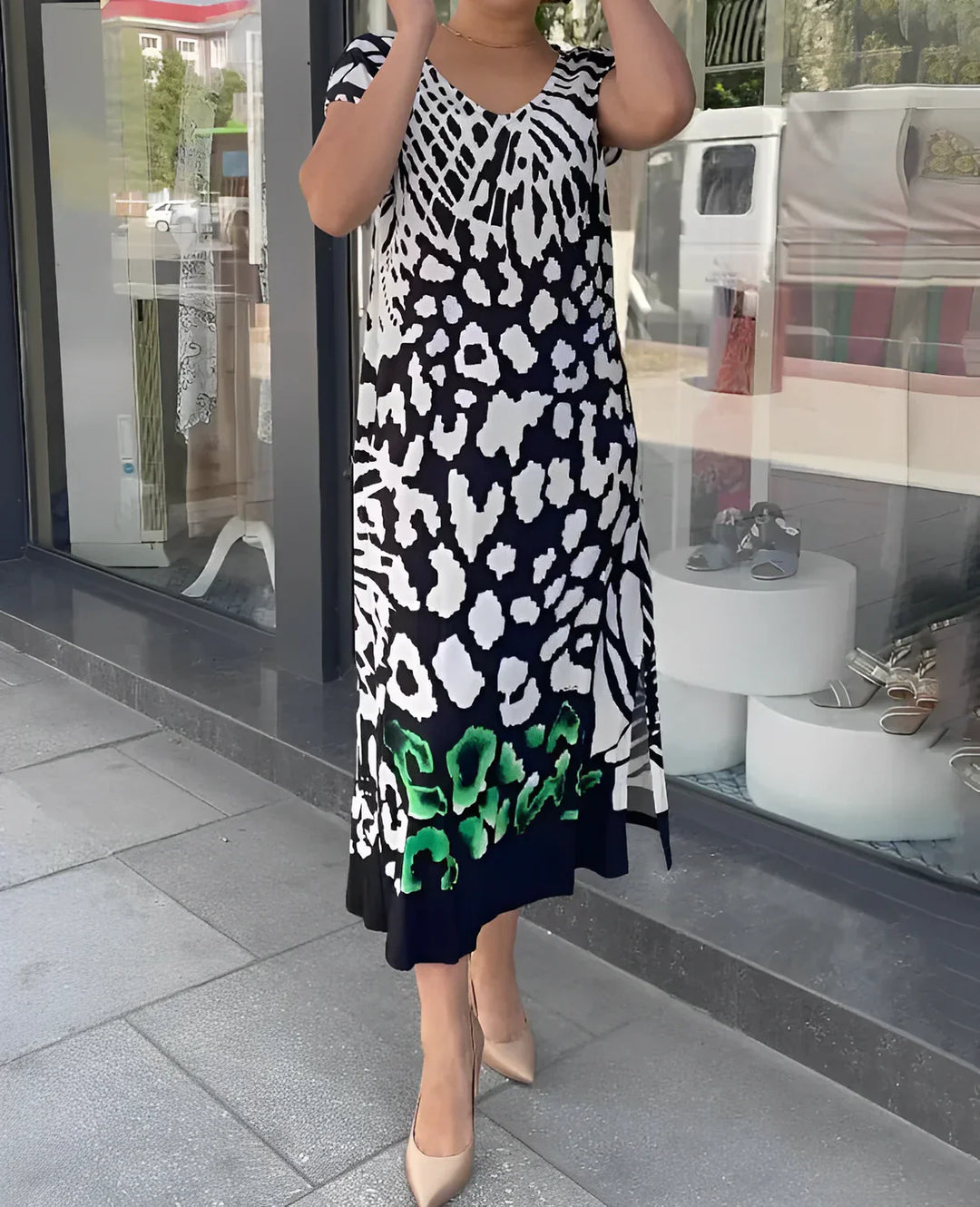 Elissa – Lässiges Bedrucktes Kleid
