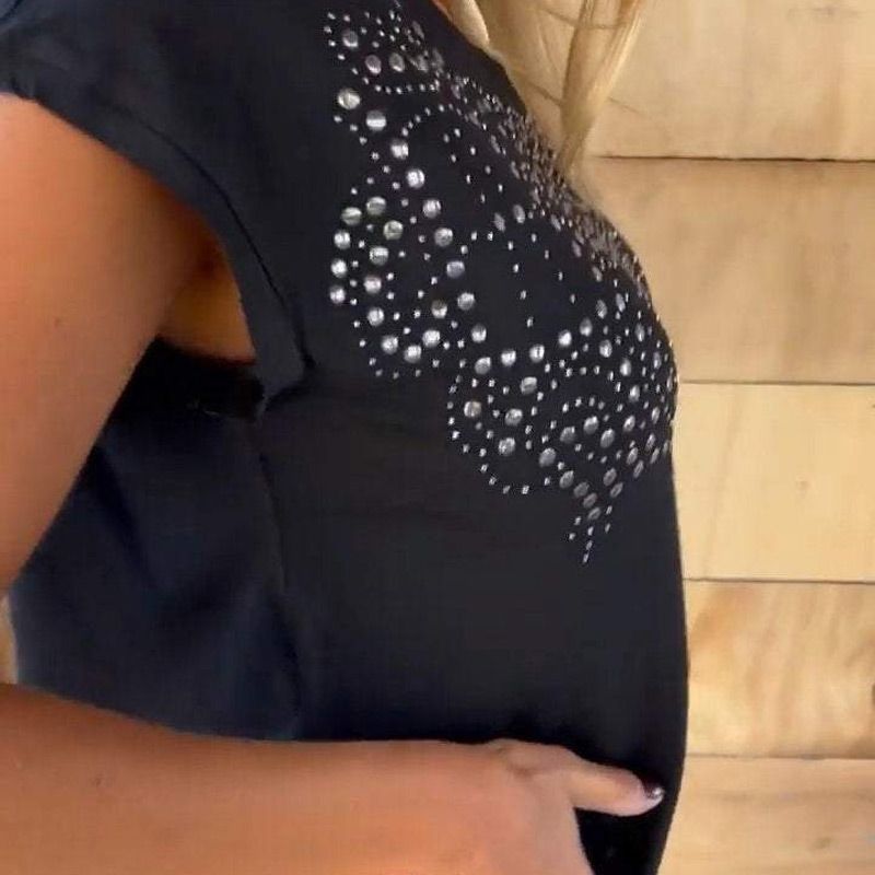 Frances - Kurzärmeliges T-Hemd Mit Heißem Druck