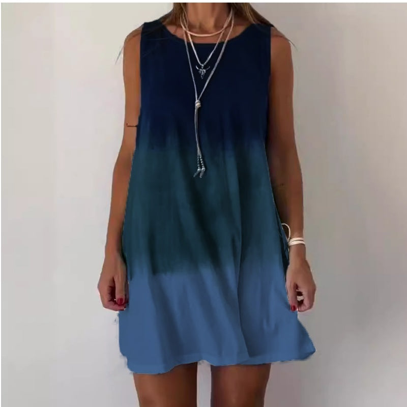 Pamela - ärmelloses Kleid Mit Rundhalsausschnitt