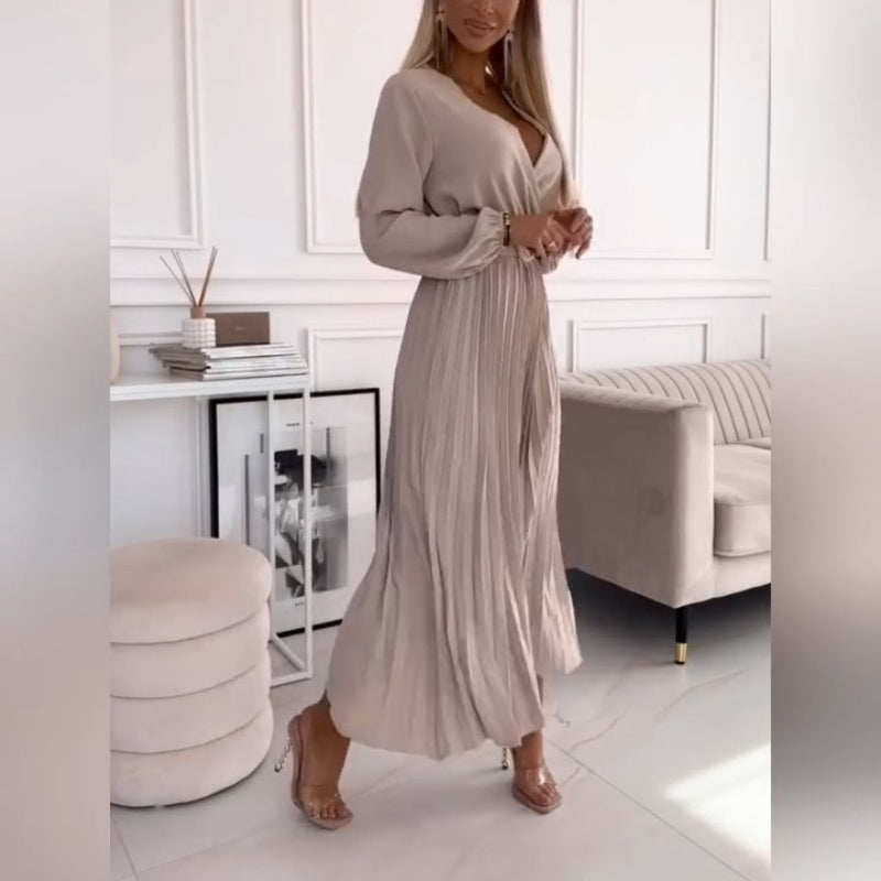 Elza - Elegantes Midikleid Mit Falten