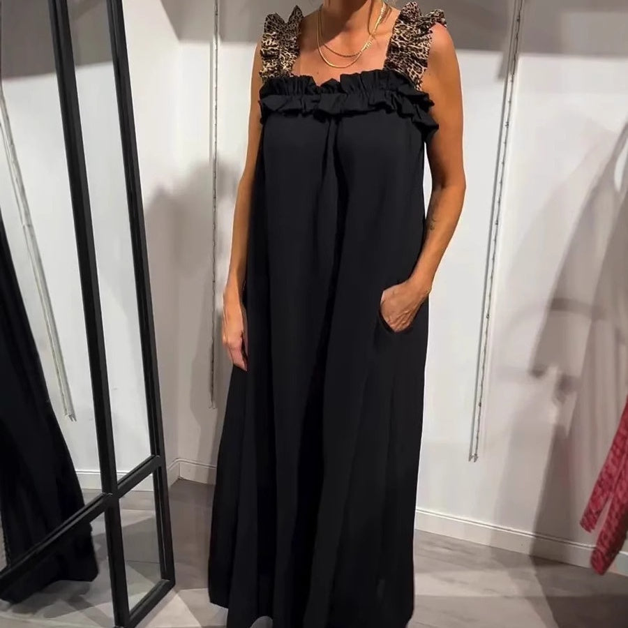 Fiola – Lässiges ärmelloses Maxikleid mit Taschen