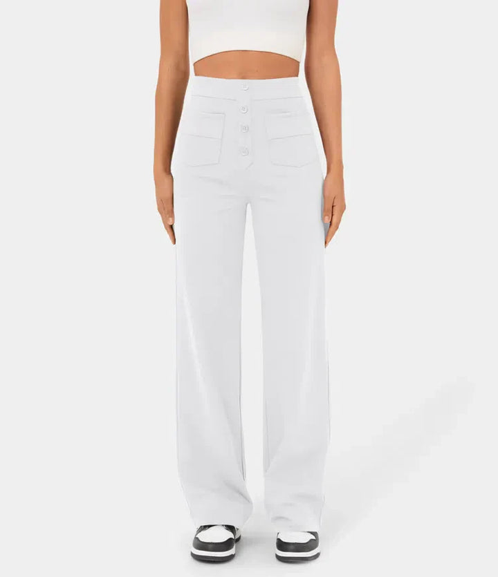 Elke - Hose Mit Hoher Taille Und Gummizug