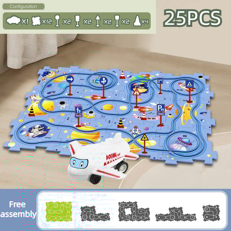 Puzzlespur-Auto-Spielset