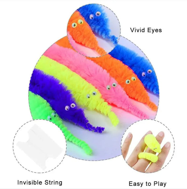 Regenbogen Magie Drehwurm (6 Paare)