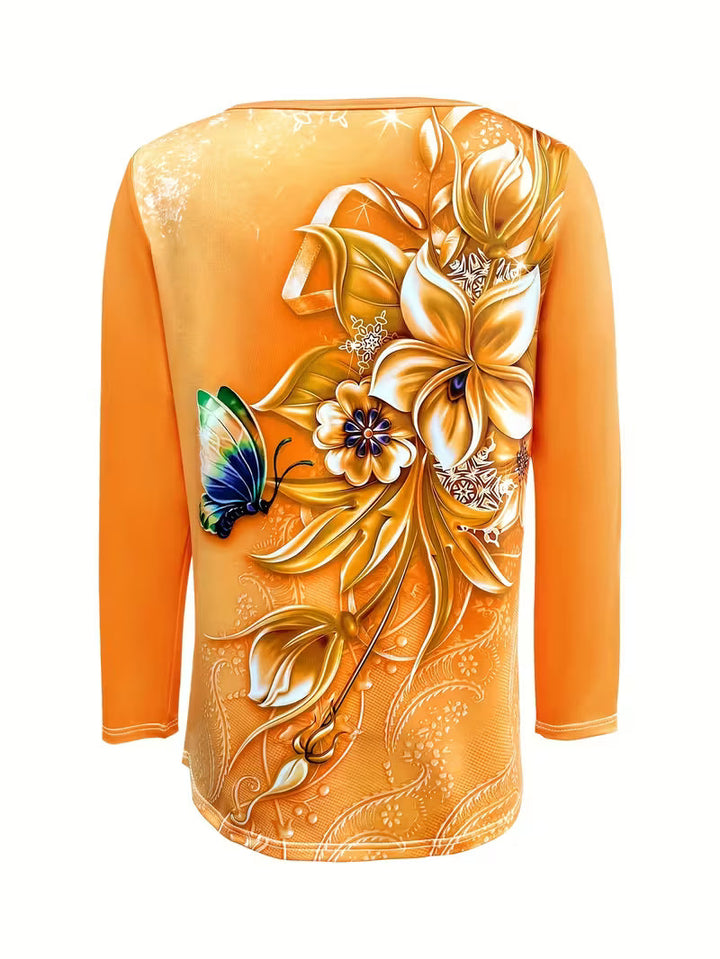 Ljiljana – Modisches Oberteil Mit Blumenmuster