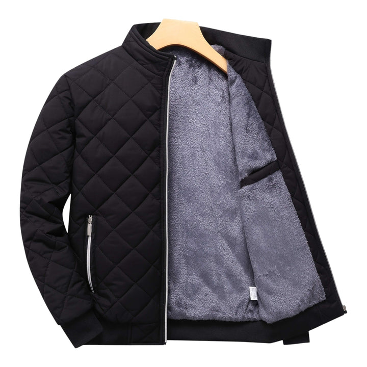 Hristo – Vlies gefütterte Jacke Mit Rautenmuster