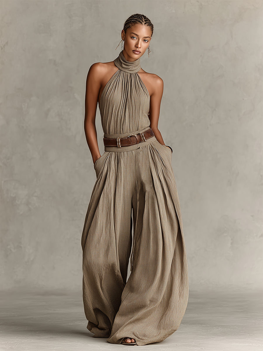 Jerina – Overall Mit Weitem Beinausschnitt Und Neckholder-Ausschnitt
