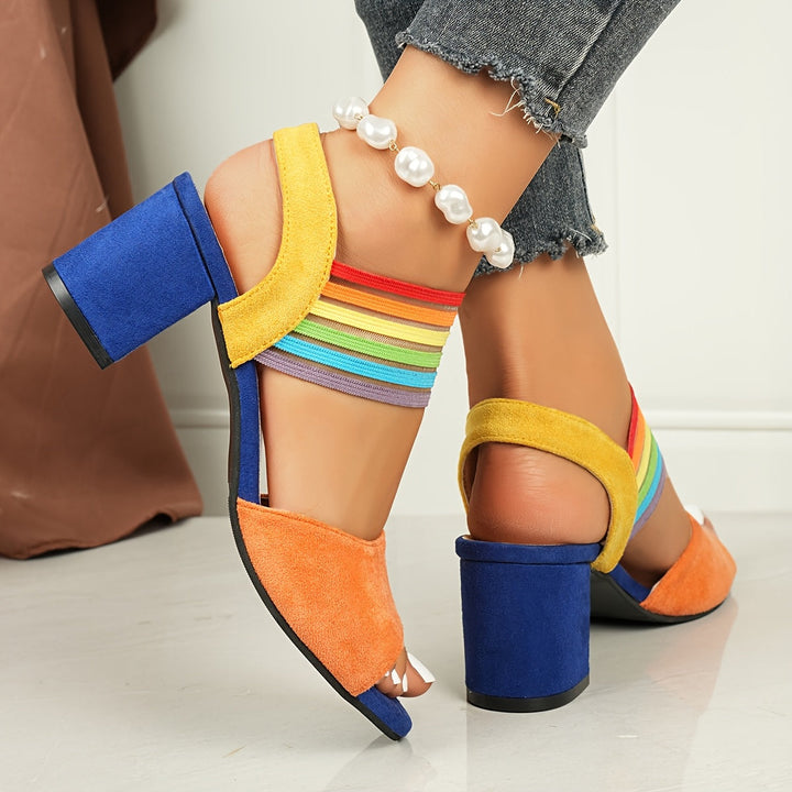 Aretha - Elegante Trendige Schuhe Mit Klobigem Absatz