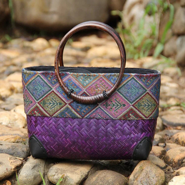 BohoBlend™ -  Handgewebte Bohemian Couture-Tasche