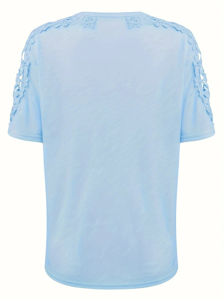 Ancuta – Elegantes Sommer Kurzarm T Hemd Mit Spitze