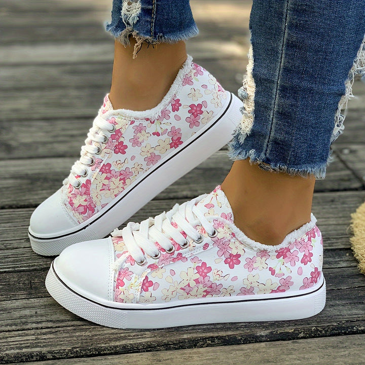 Bristy – Schnürschuhe Mit Blumenmuster