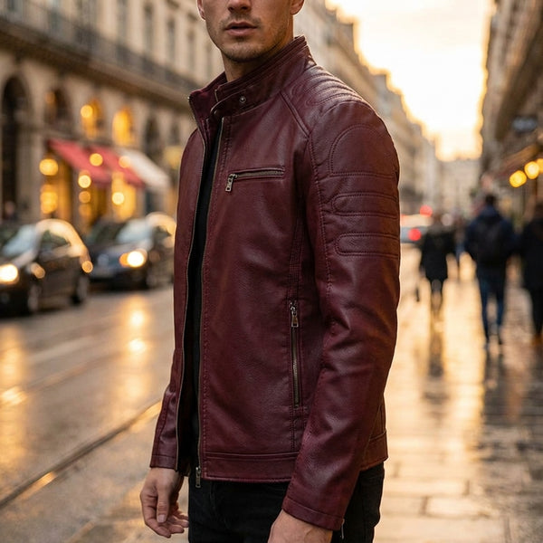 Nataniel - Elegante Langarm Jacke Mit Tasche