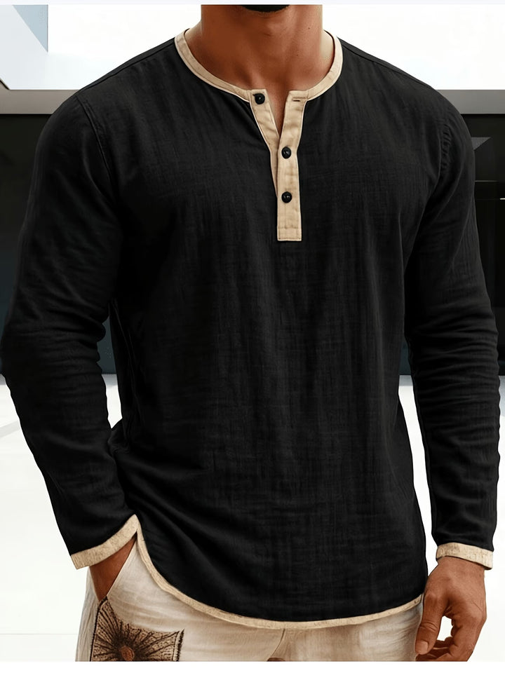 Alper - Long Sleeve Polo Shirt