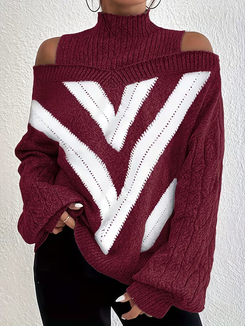 Ramirez – Schulterfreier Strickpullover