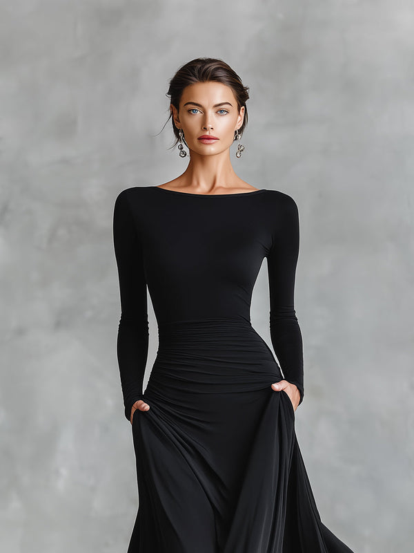 Hestia – Elegantes Maxikleid mit fließenden Falten