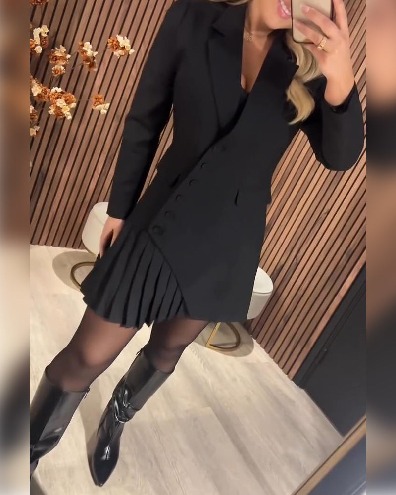 Nylani – Kleid mit Revers Und Blazer