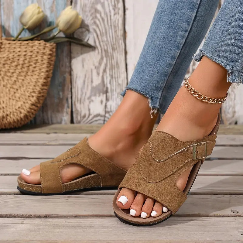 Lidiya - Stilvolle Rutschfeste Sandalen Mit Riemchen