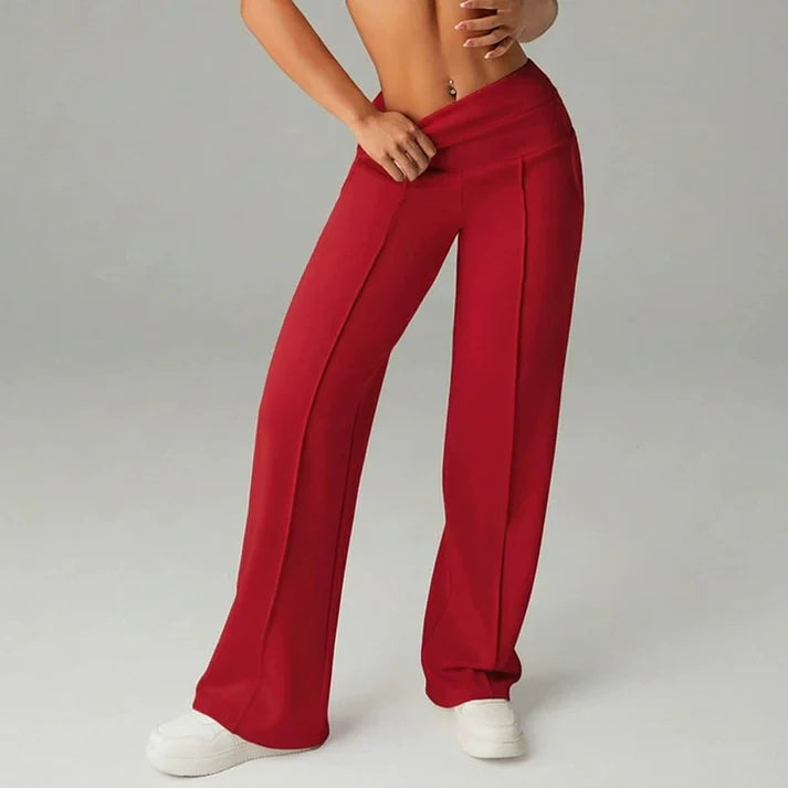 Samanda – Hose Mit Hoher Taille Und Weitem Bein