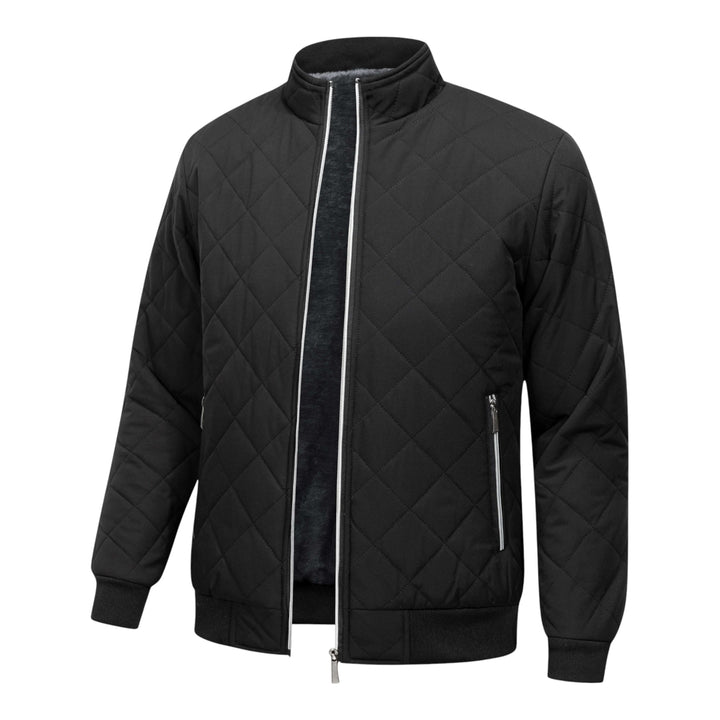 Hristo – Vlies gefütterte Jacke Mit Rautenmuster