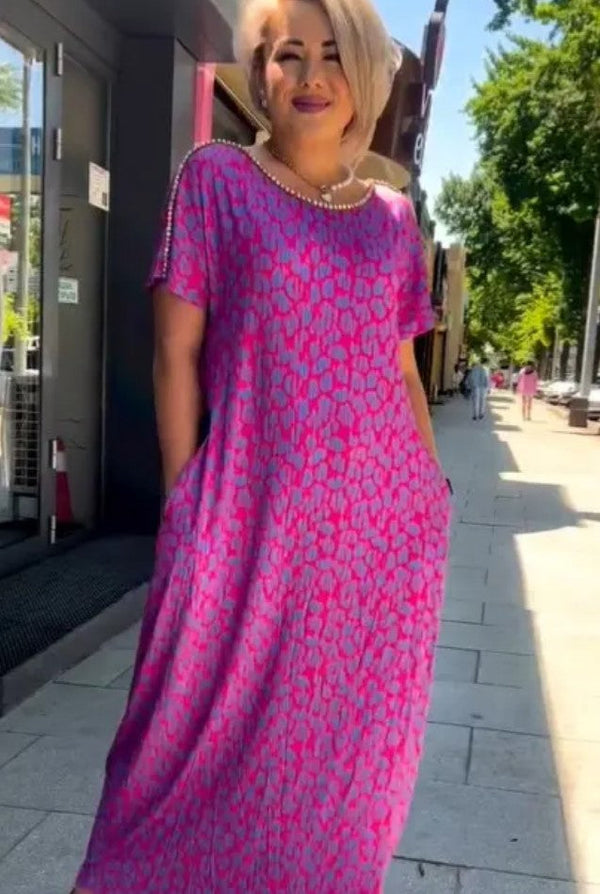 Aspasia – Mutiges Und Luftiges Kleid Mit Drucken