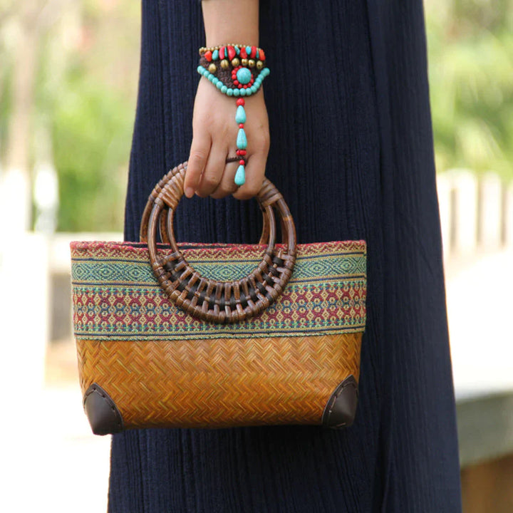 BohoBlend™ -  Handgewebte Bohemian Couture-Tasche