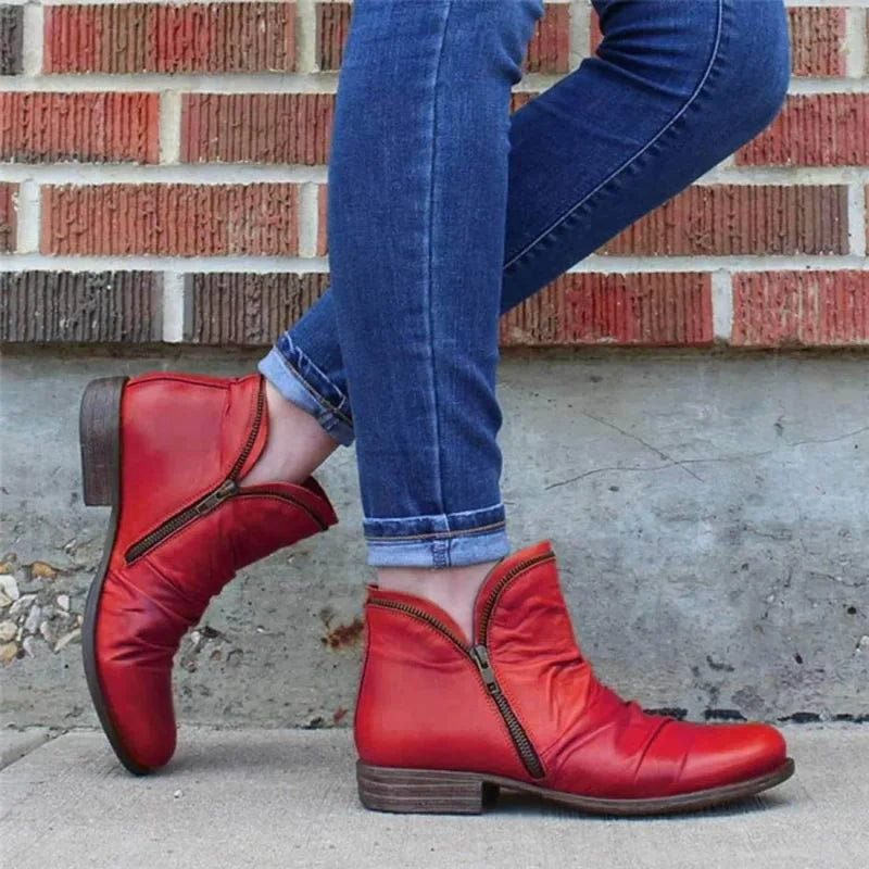 Lianella – Orthopädische Stiefeletten Mit Reißverschluss