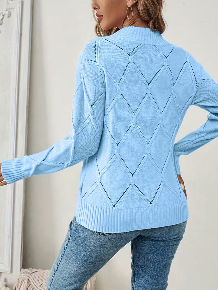 Filisha – Strick Pullover Mit Rundhalsausschnitt