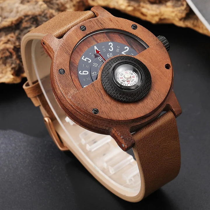 Stellan – Holzuhren mit Lederarmband