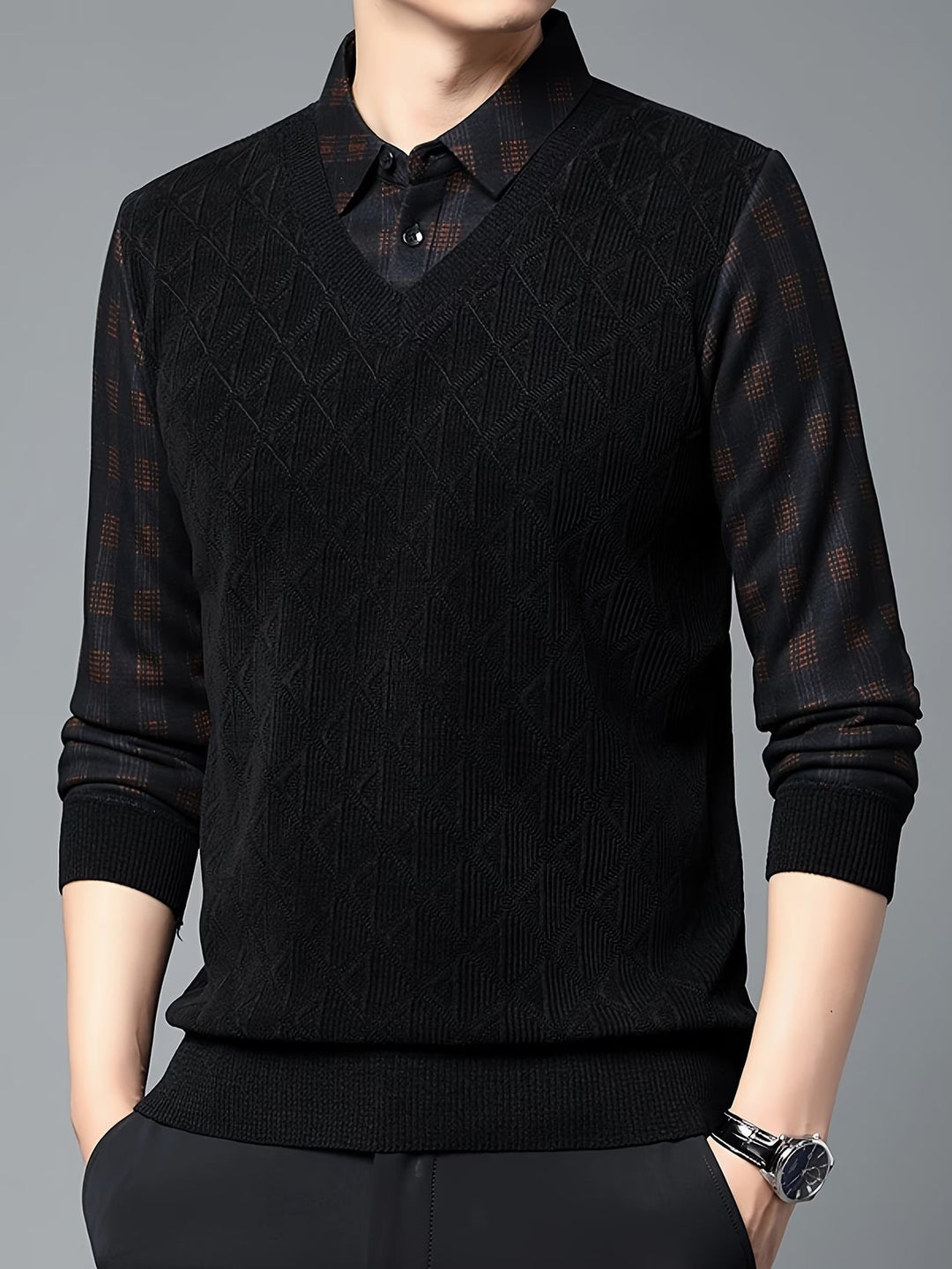 Alan – Langärmeliger Strickpullover