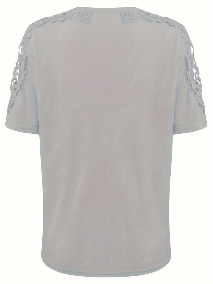 Ancuta – Elegantes Sommer Kurzarm T Hemd Mit Spitze
