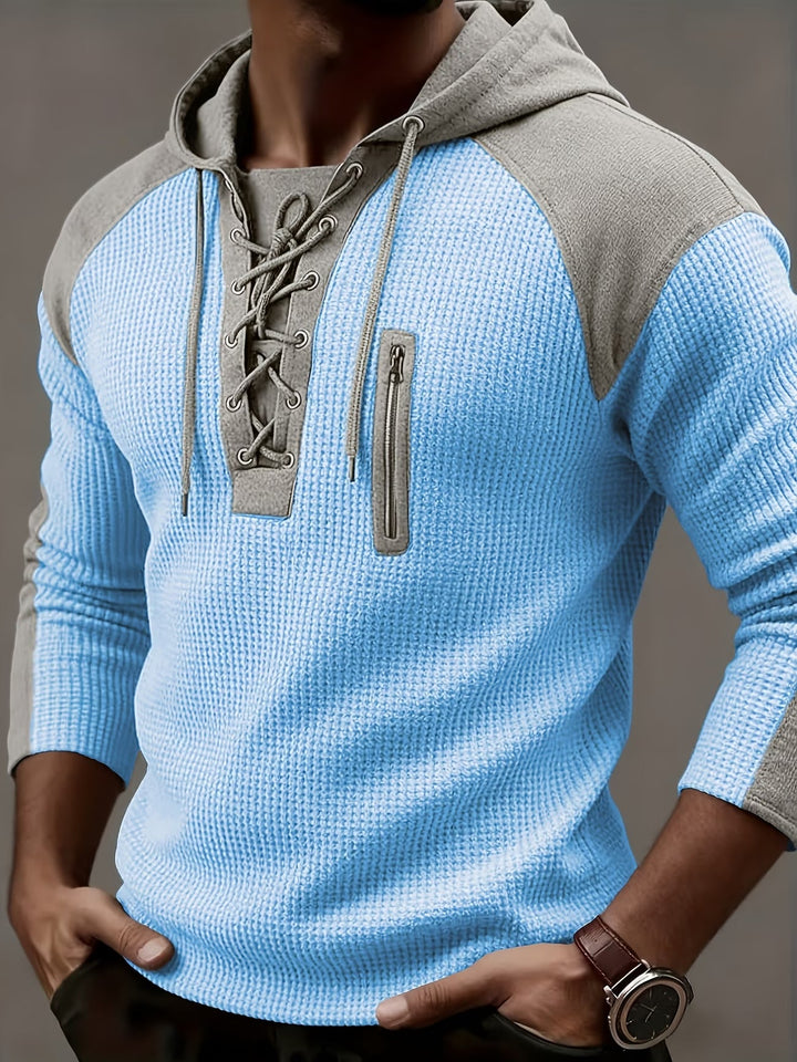 Freddie – Strukturierter Gerippter Pullover Mit Kapuze
