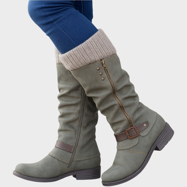 Melisandre - Eleganter Winterstiefel Mit Halber Wadenlänge