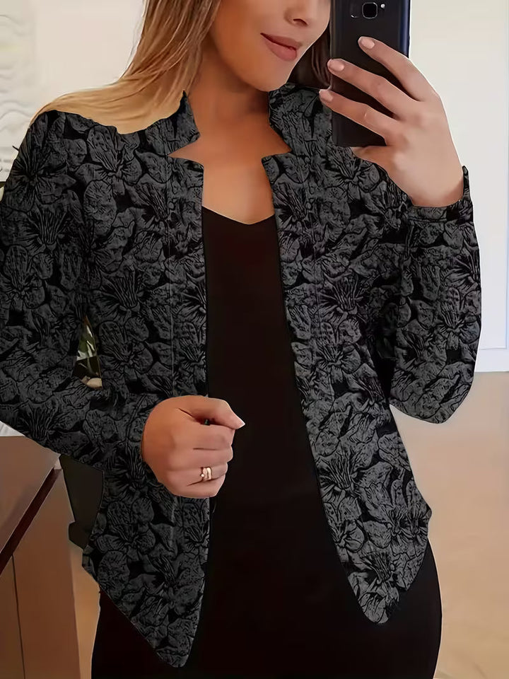 Tifany – Langärmeliger Blazer mit Blumenmuster