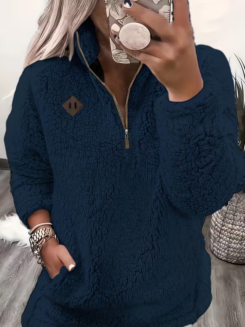 Humera - Elegante Langarmjacke Mit Reißverschluss