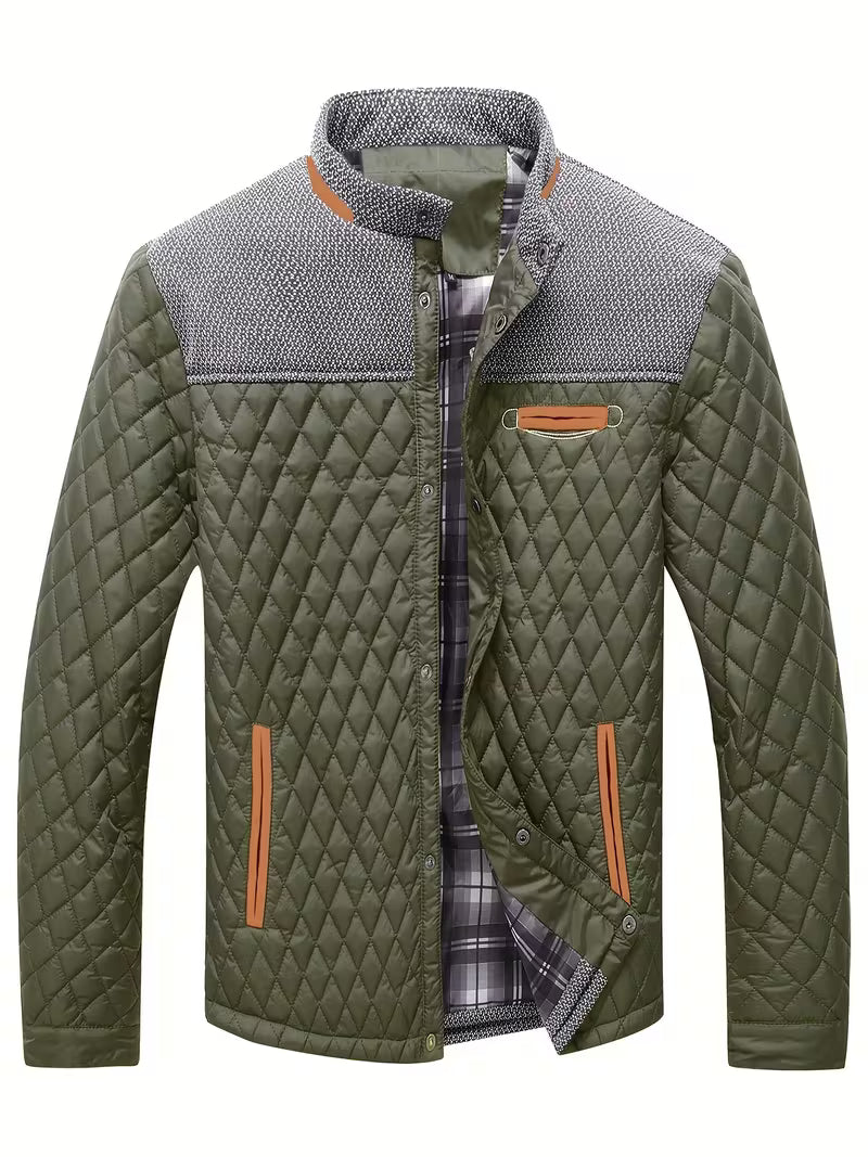 Stetson – Pufferjacke Mit Rauten-Patchwork