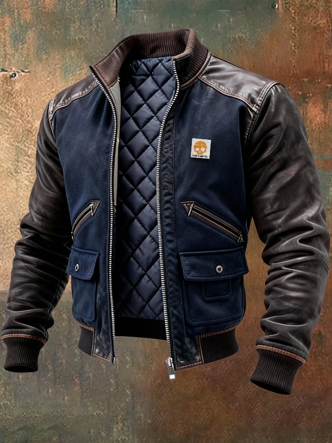 Spencer – Langärmelige Lederjacke